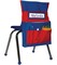 Carson Dellosa 15"W x 19"H Blue and Red Chairback Buddy, Desk Chair Back Pocket Organizer for School Supplies with Name Tag, Classroom Organization and Storage